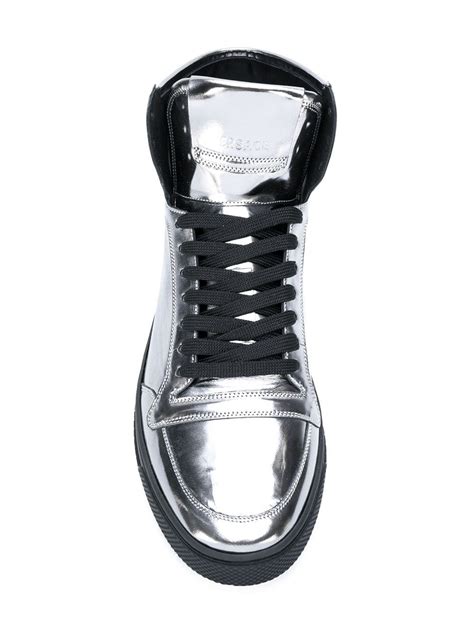 versace palazzo high top sneakers|farfetch Versace sneakers.